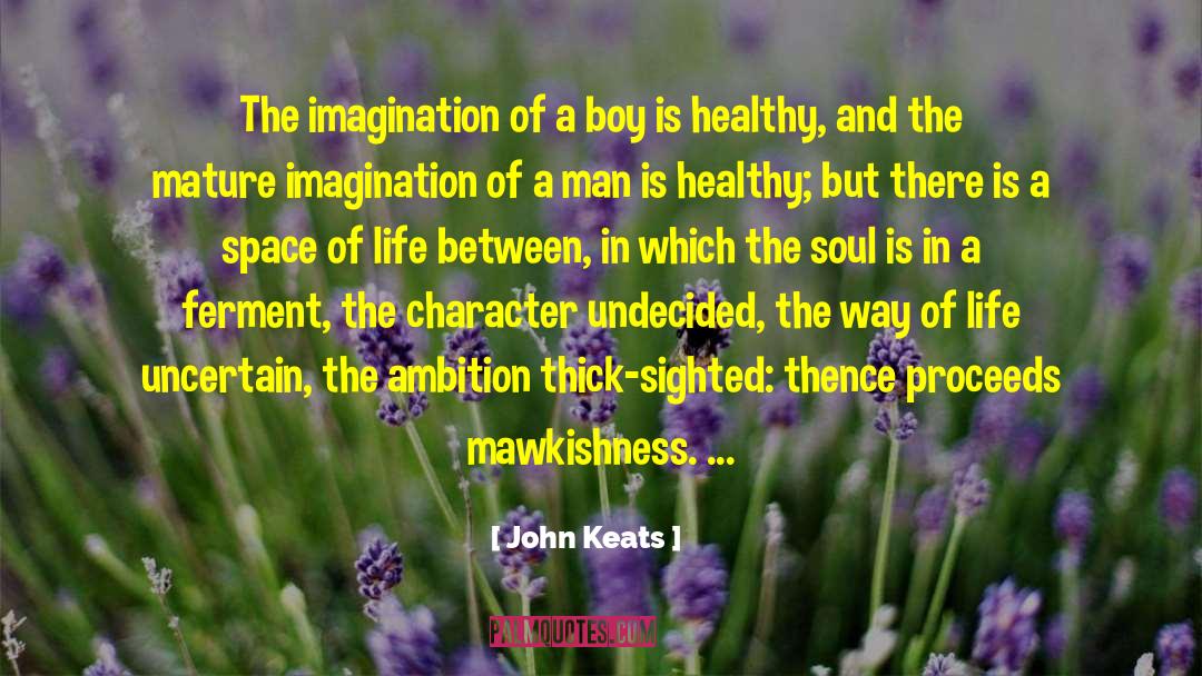 John Keats Quotes: The imagination of a boy