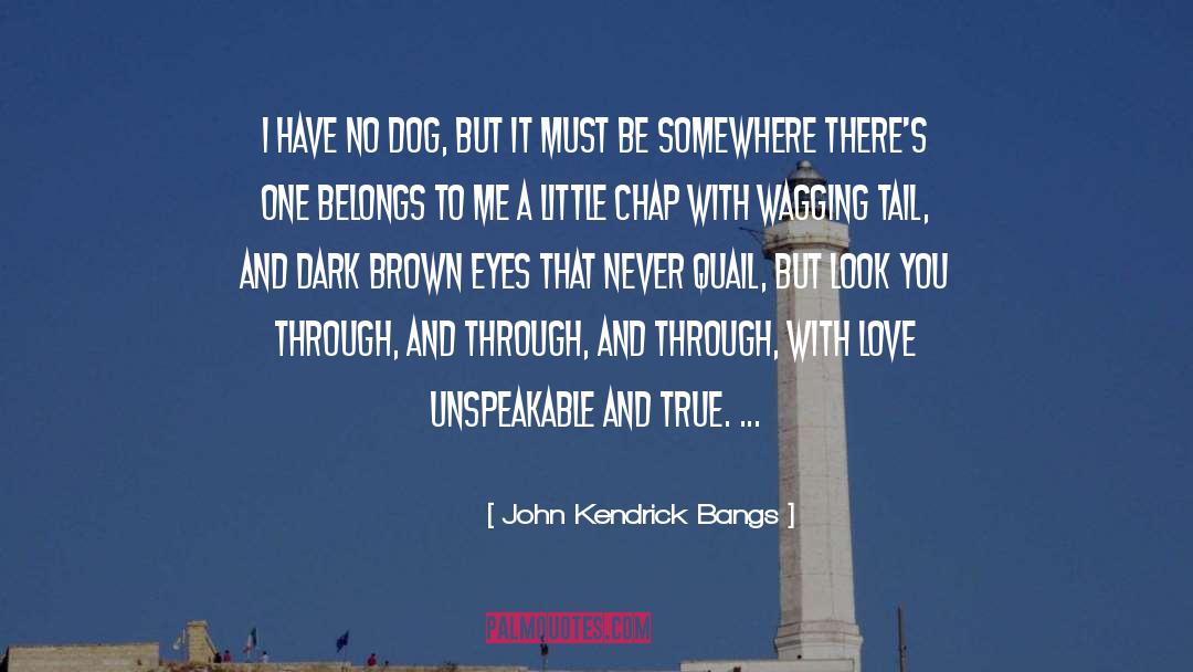 John Kendrick Bangs Quotes: I have no dog, but