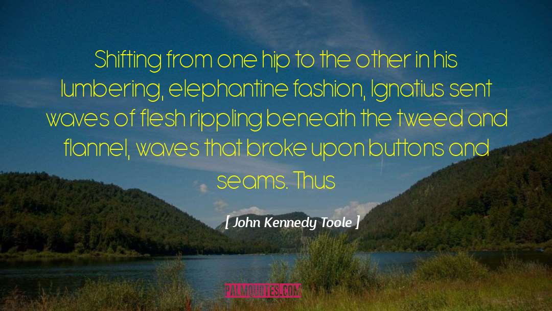 John Kennedy Toole Quotes: Shifting from one hip to