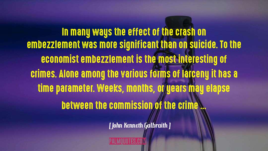 John Kenneth Galbraith Quotes: In many ways the effect