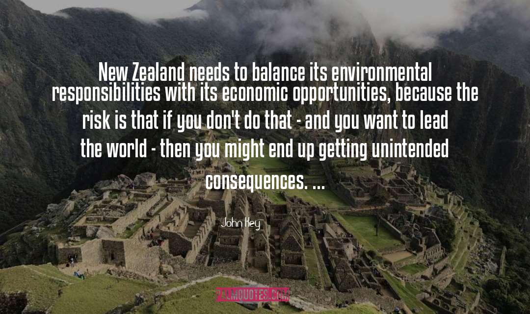 John Key Quotes: New Zealand needs to balance