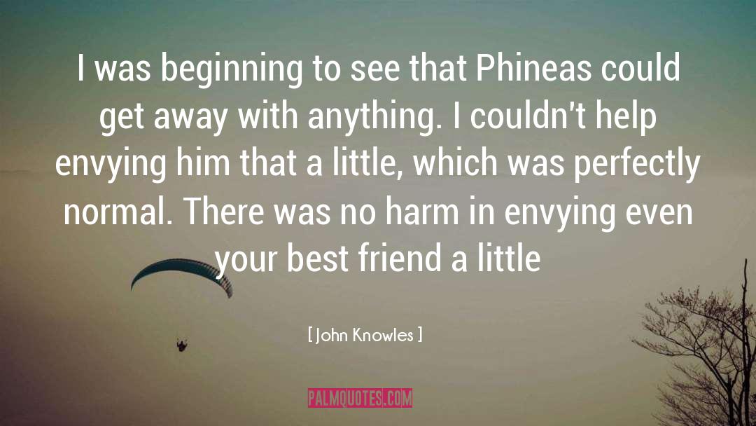 John Knowles Quotes: I was beginning to see