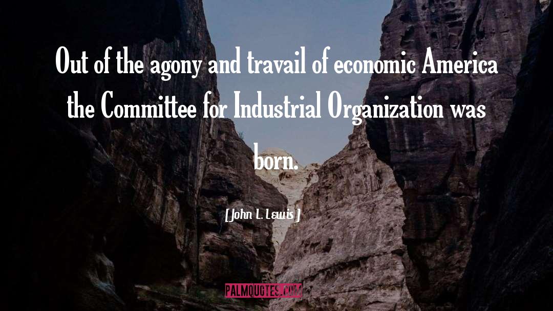 John L. Lewis Quotes: Out of the agony and