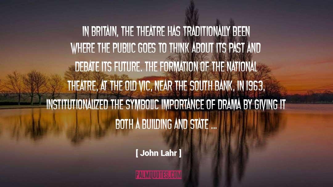 John Lahr Quotes: In Britain, the theatre has