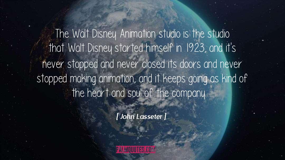John Lasseter Quotes: The Walt Disney Animation studio
