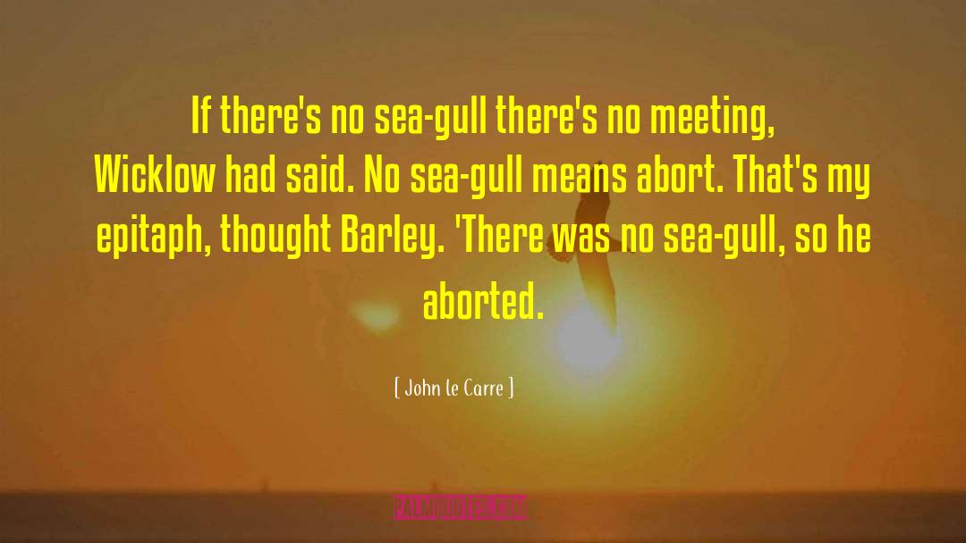 John Le Carre Quotes: If there's no sea-gull there's
