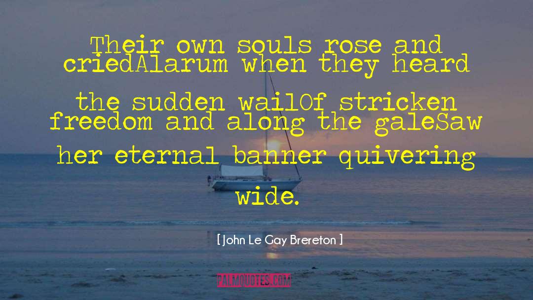 John Le Gay Brereton Quotes: Their own souls rose and