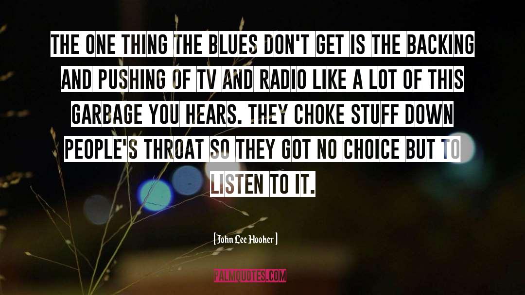 John Lee Hooker Quotes: The one thing the blues