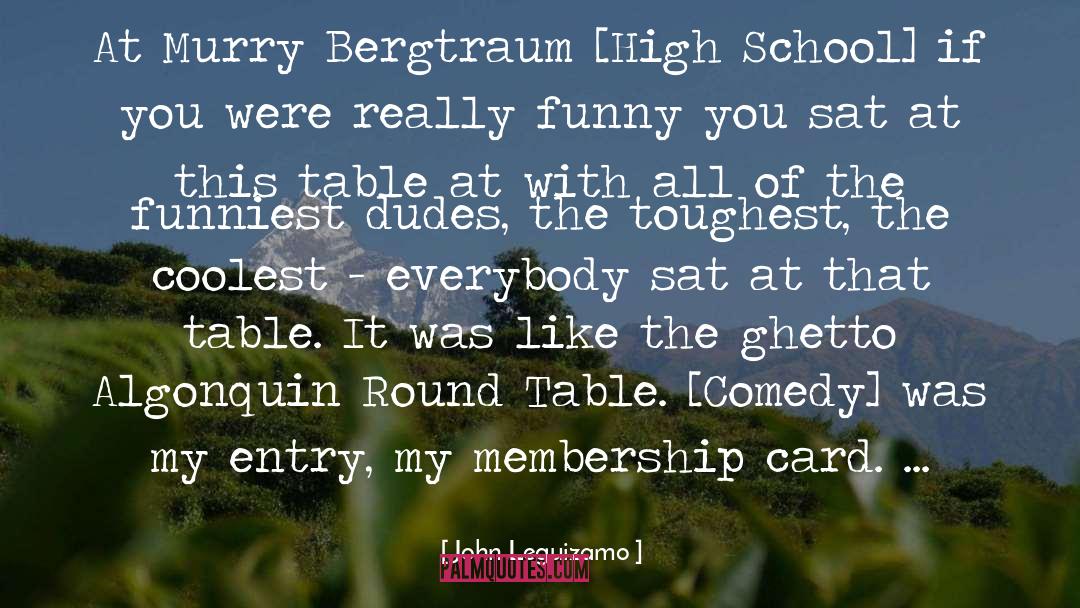 John Leguizamo Quotes: At Murry Bergtraum [High School]