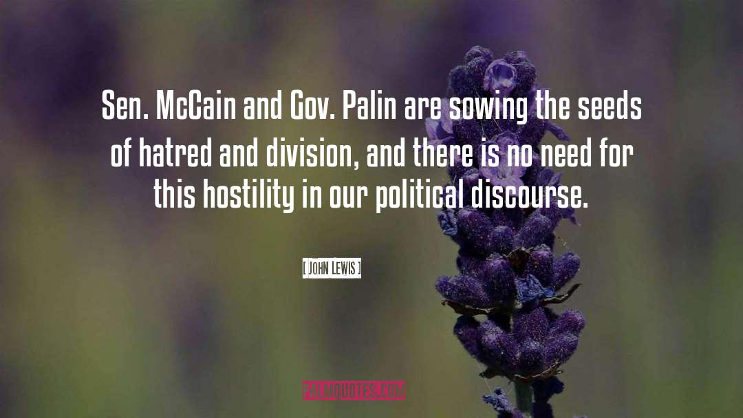 John Lewis Quotes: Sen. McCain and Gov. Palin