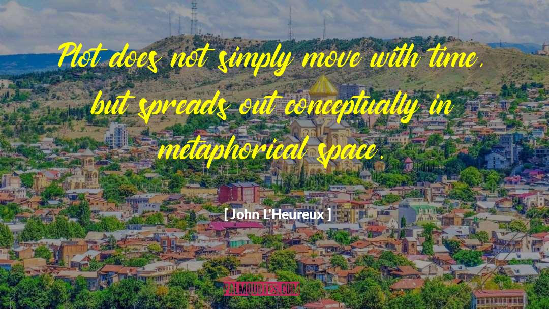 John L'Heureux Quotes: Plot does not simply move