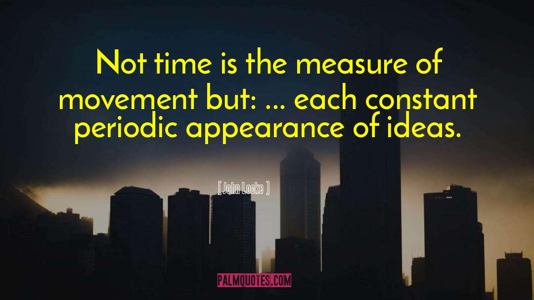 John Locke Quotes: Not time is the measure