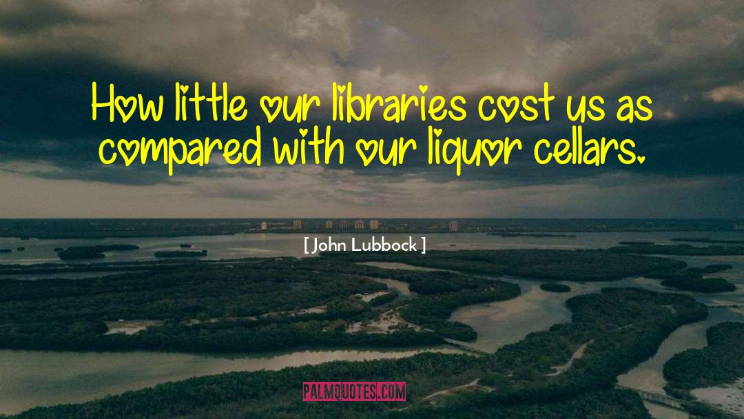 John Lubbock Quotes: How little our libraries cost