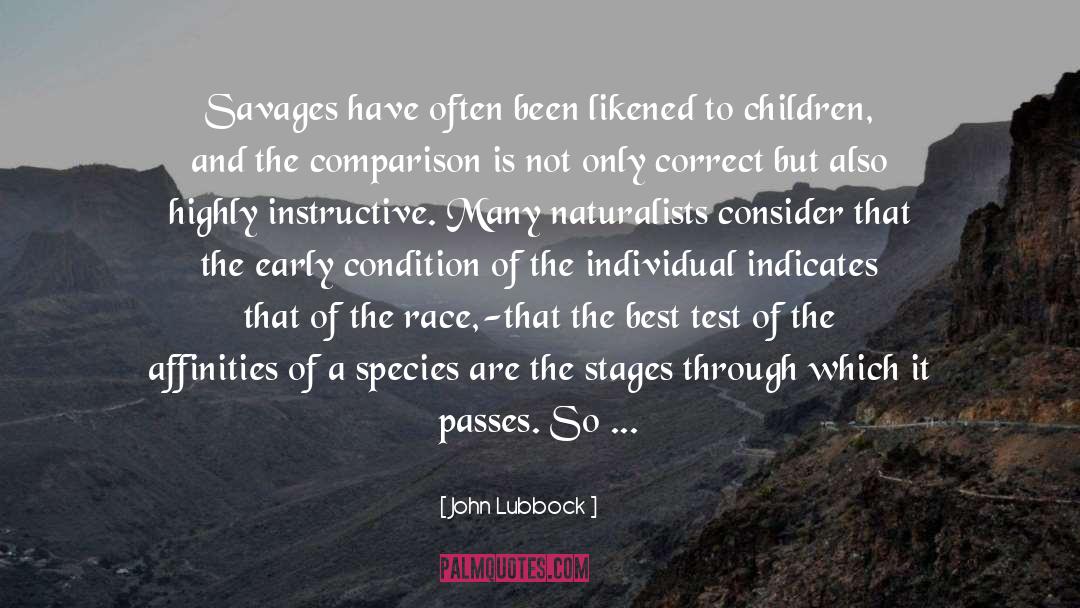 John Lubbock Quotes: Savages have often been likened