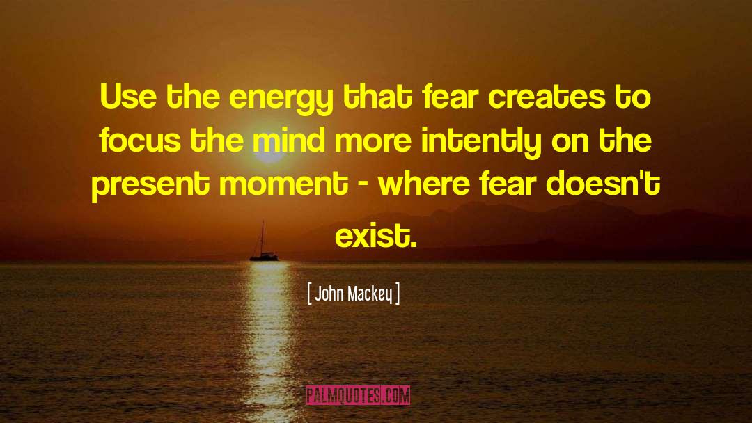 John Mackey Quotes: Use the energy that fear