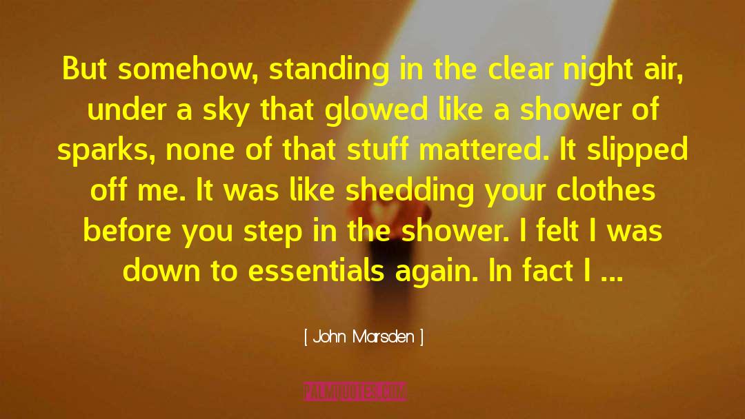 John Marsden Quotes: But somehow, standing in the