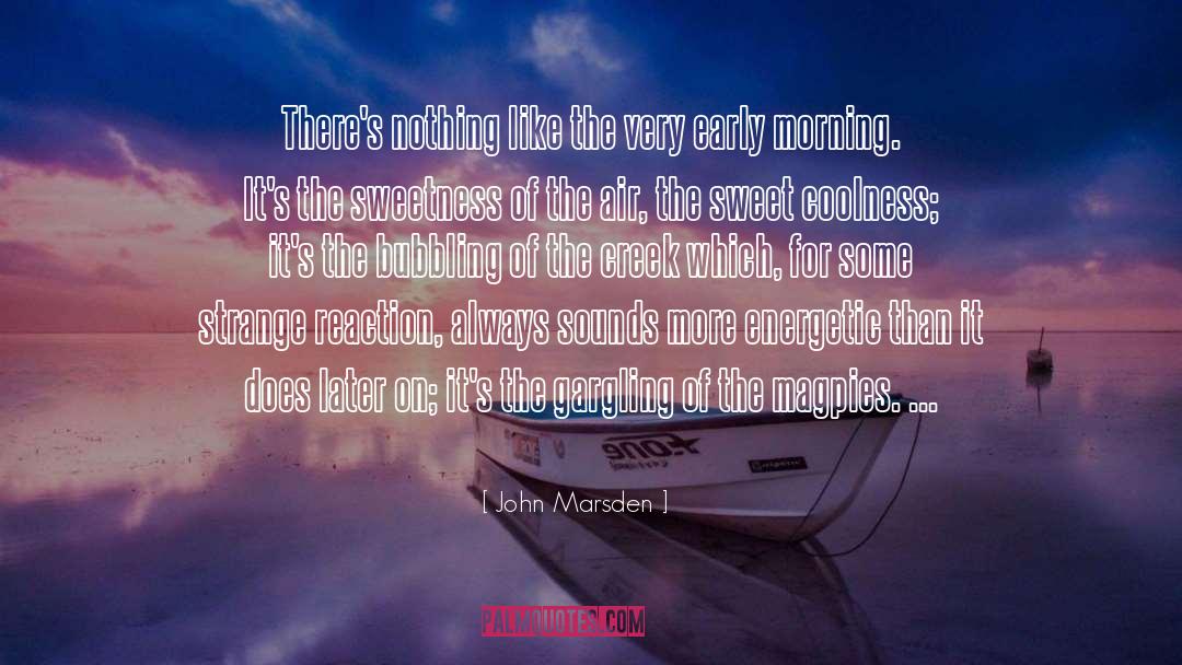John Marsden Quotes: There's nothing like the very