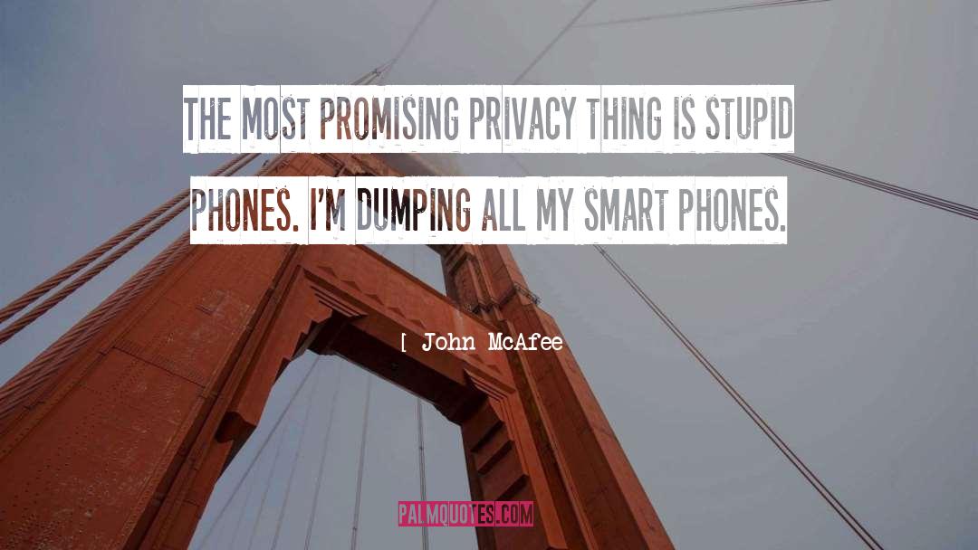 John McAfee Quotes: The most promising privacy thing