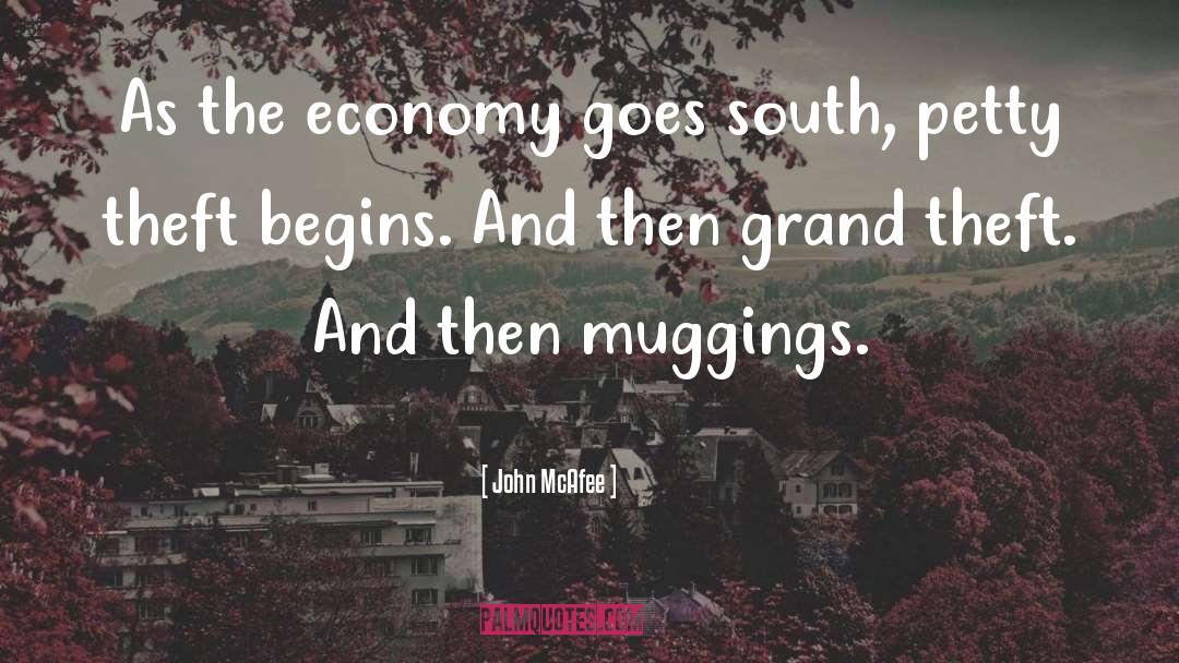 John McAfee Quotes: As the economy goes south,
