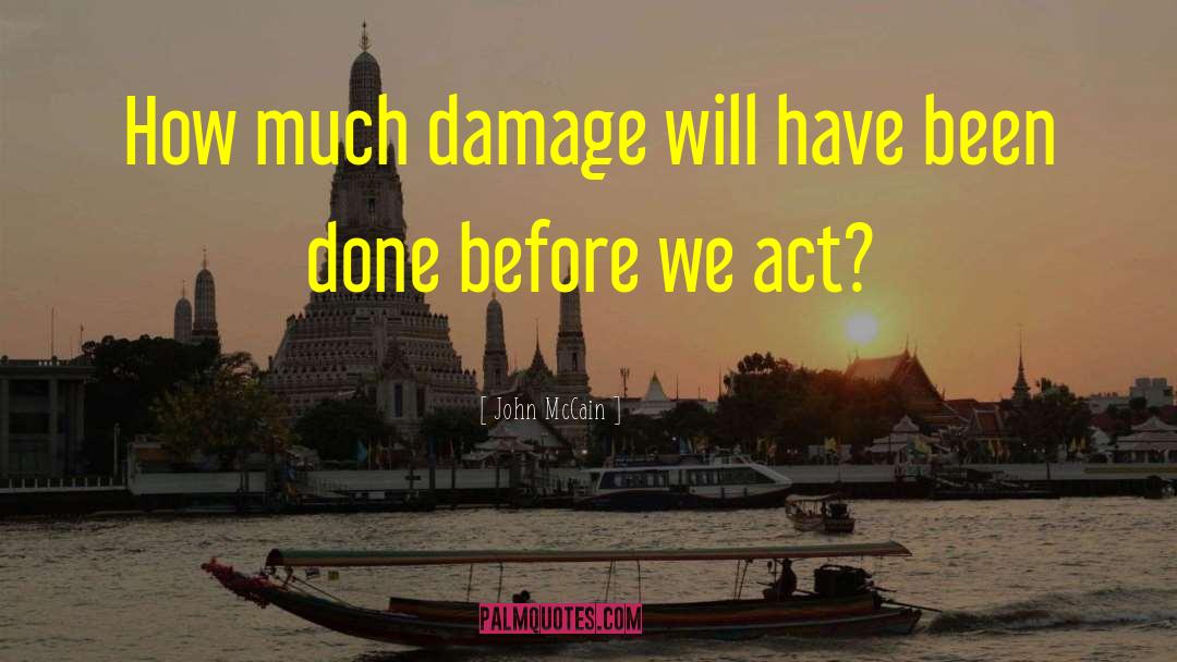 John McCain Quotes: How much damage will have