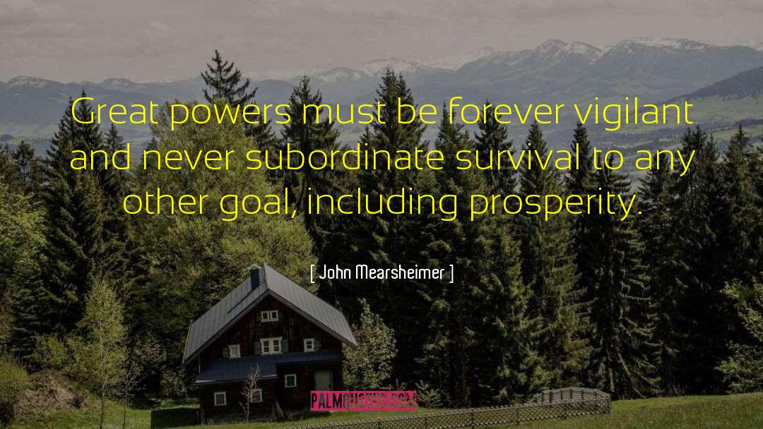 John Mearsheimer Quotes: Great powers must be forever