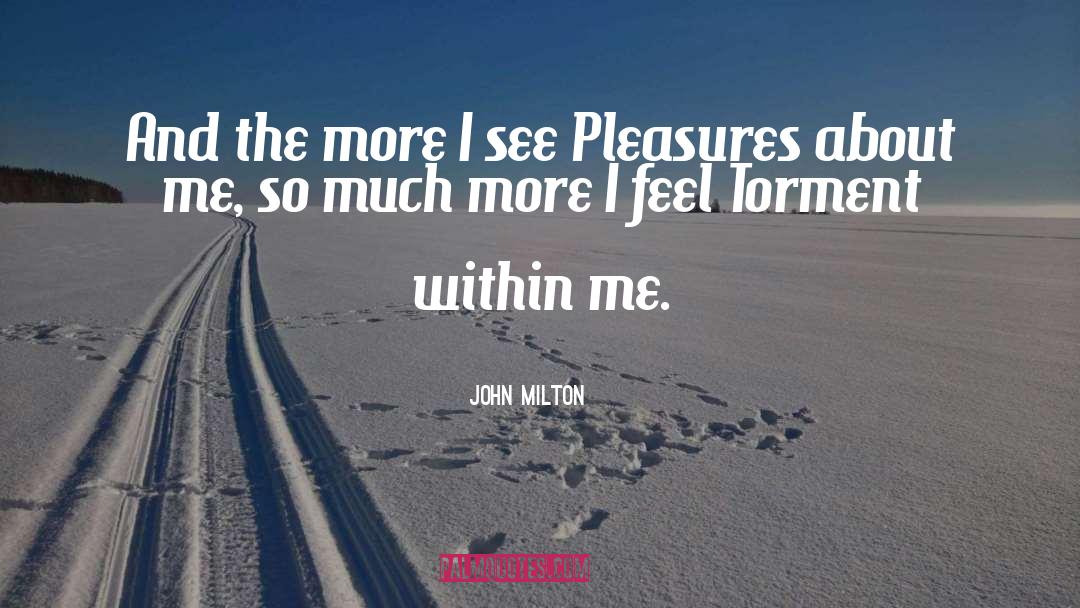 John Milton Quotes: And the more I see