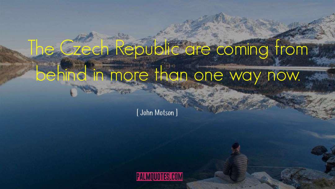 John Motson Quotes: The Czech Republic are coming