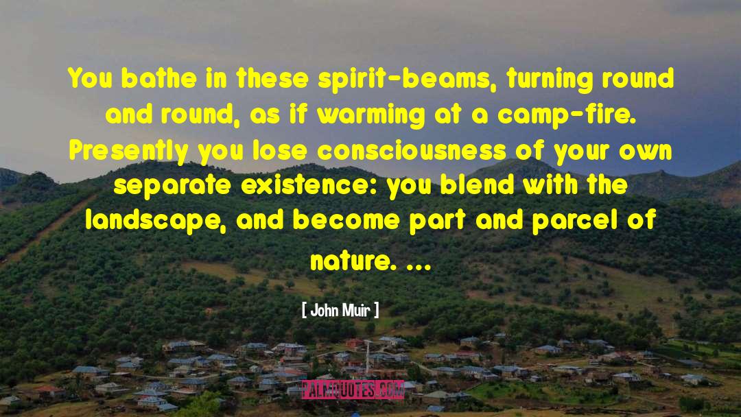 John Muir Quotes: You bathe in these spirit-beams,
