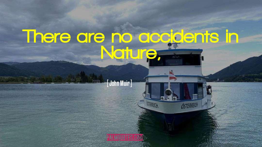 John Muir Quotes: There are no accidents in
