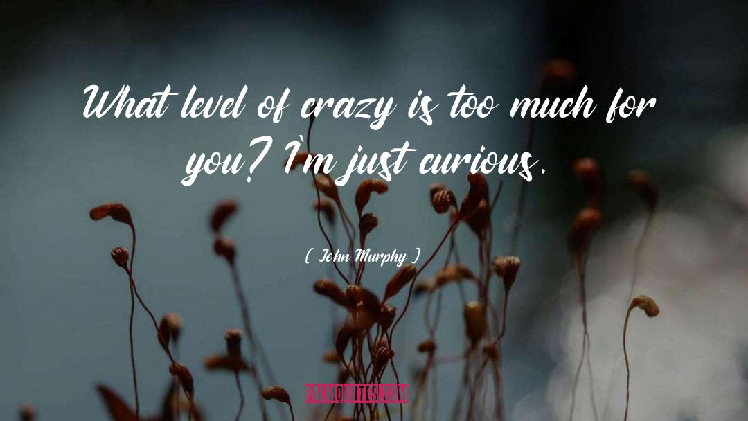 John Murphy Quotes: What level of crazy is
