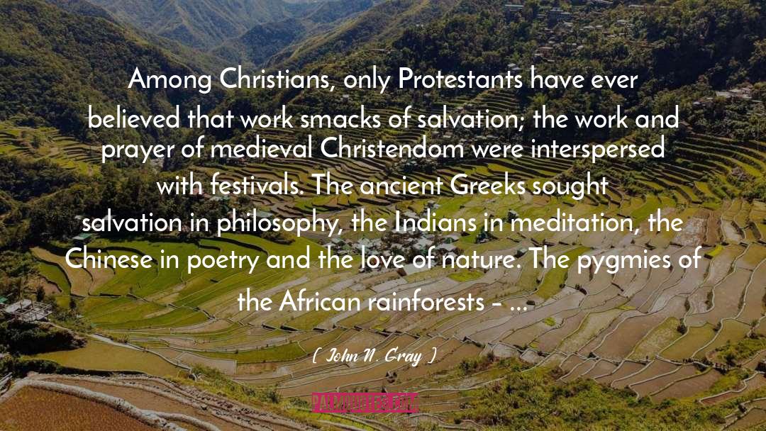 John N. Gray Quotes: Among Christians, only Protestants have