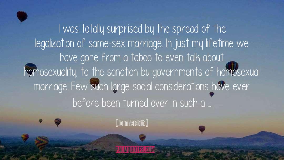 John Naisbitt Quotes: I was totally surprised by