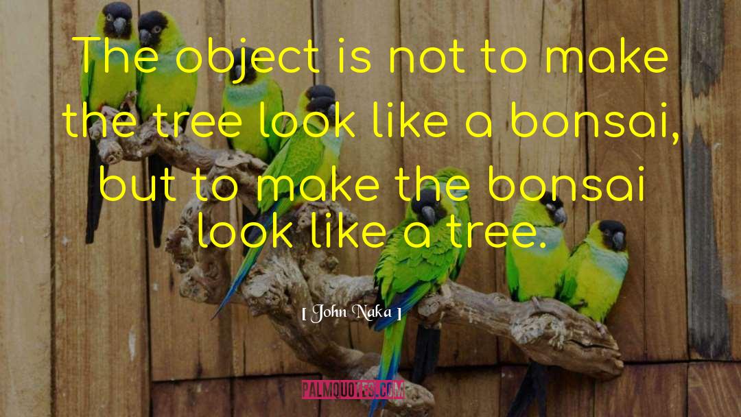 John Naka Quotes: The object is not to