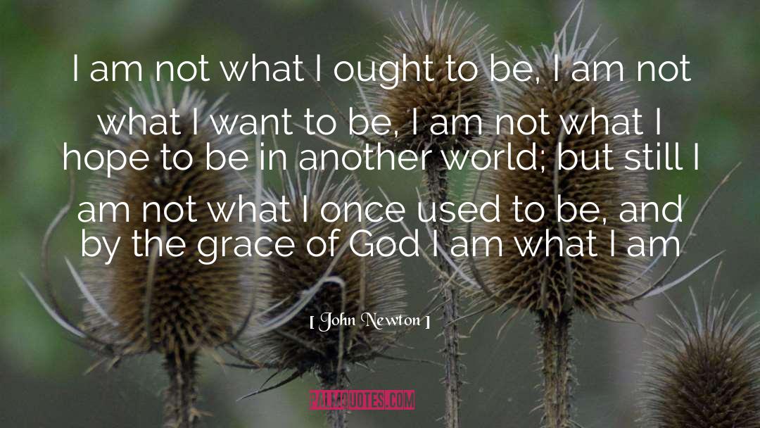 John Newton Quotes: I am not what I