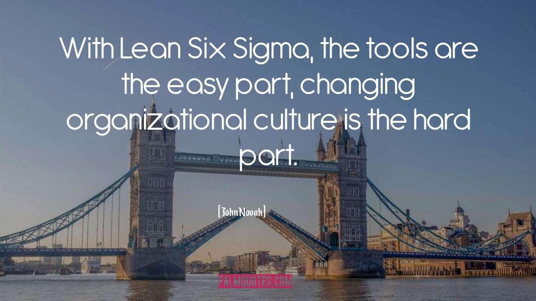 John Novak Quotes: With Lean Six Sigma, the