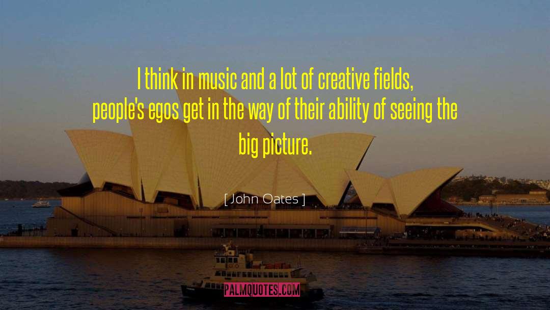 John Oates Quotes: I think in music and