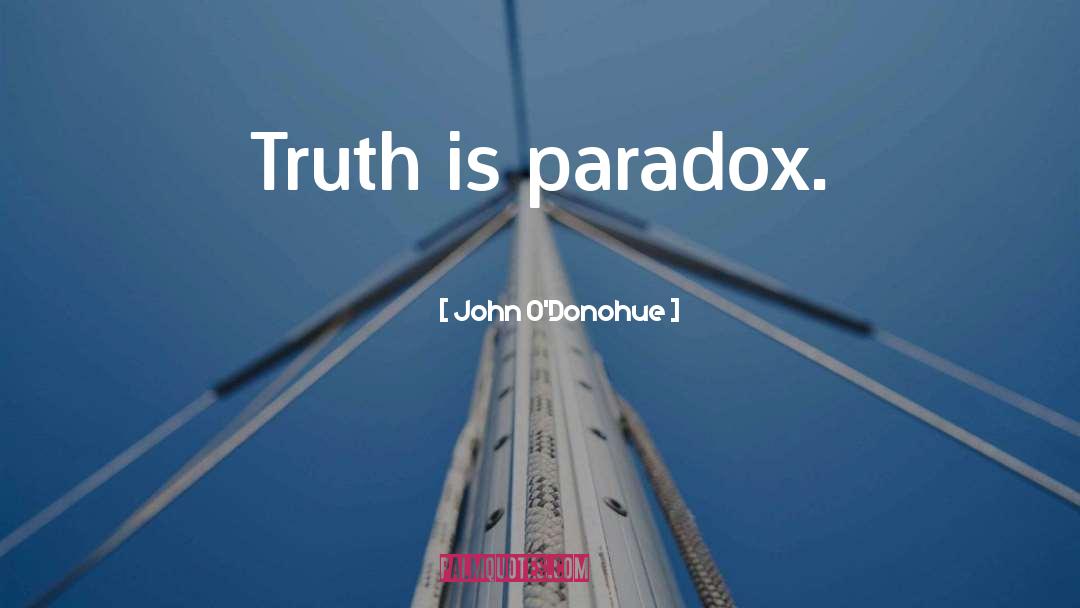 John O’Donohue Quotes: Truth is paradox.