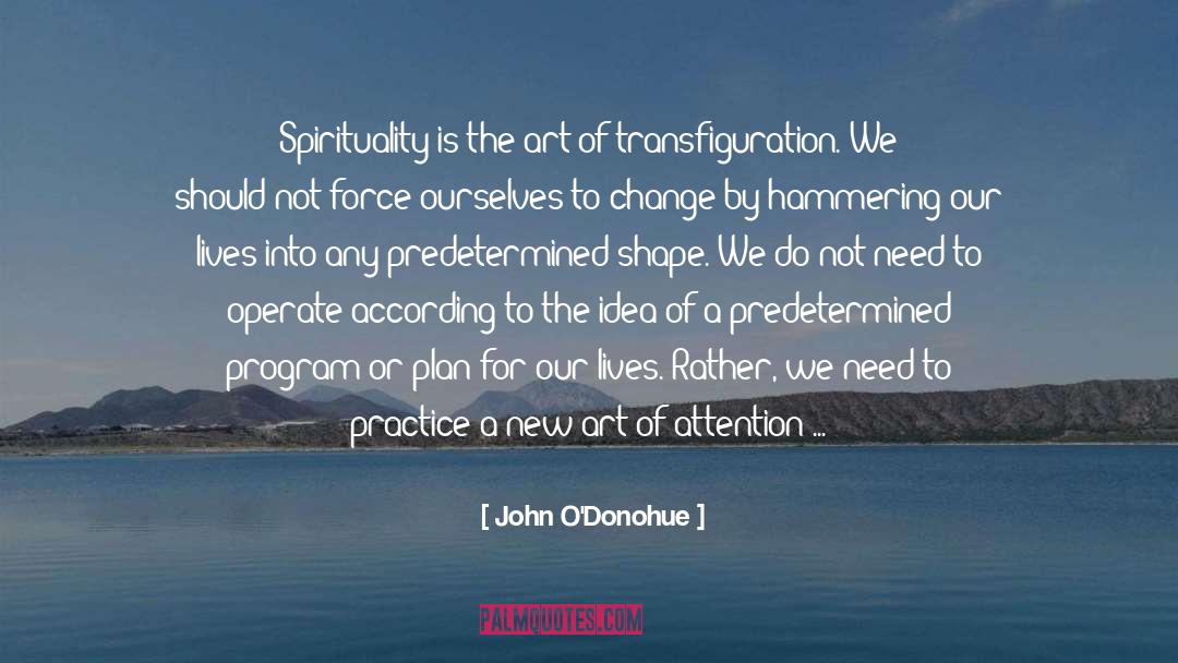 John O’Donohue Quotes: Spirituality is the art of