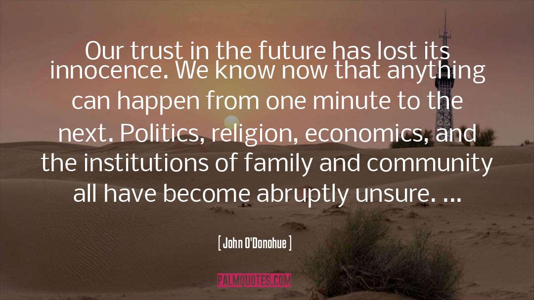 John O’Donohue Quotes: Our trust in the future