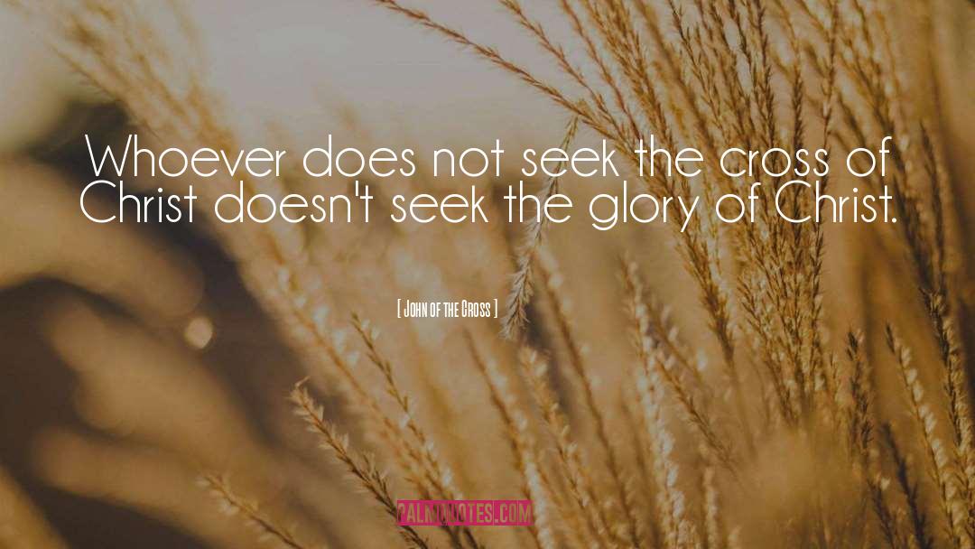 John Of The Cross Quotes: Whoever does not seek the