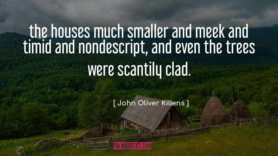 John Oliver Killens Quotes: the houses much smaller and