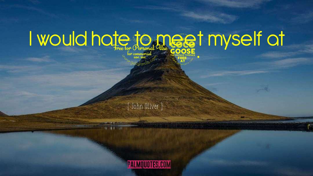 John Oliver Quotes: I would hate to meet