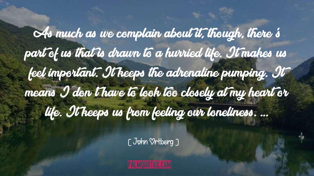 John Ortberg Quotes: As much as we complain