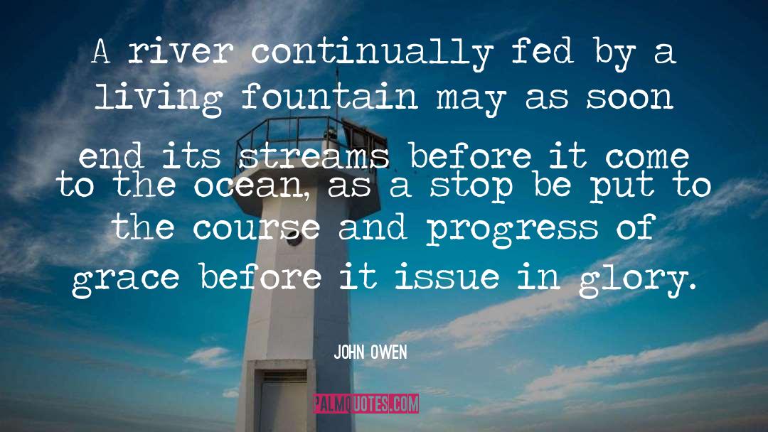 John Owen Quotes: A river continually fed by