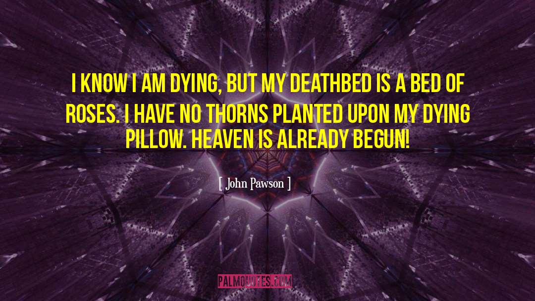 John Pawson Quotes: I know I am dying,