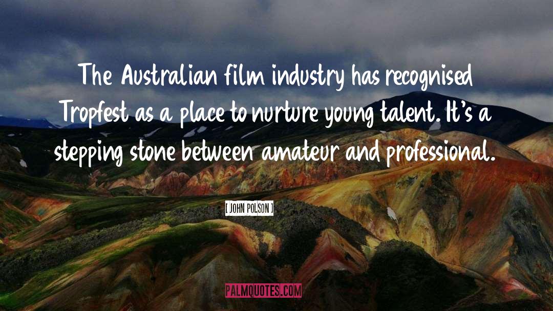 John Polson Quotes: The Australian film industry has