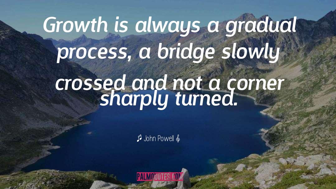 John Powell Quotes: Growth is always a gradual