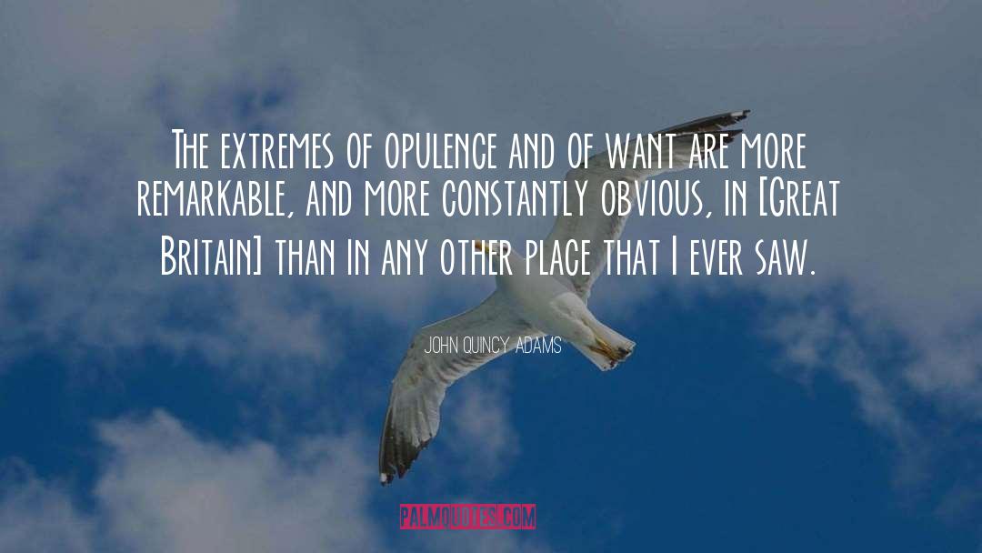 John Quincy Adams Quotes: The extremes of opulence and