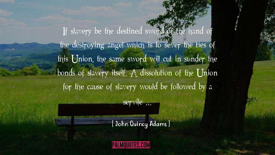 John Quincy Adams Quotes: If slavery be the destined