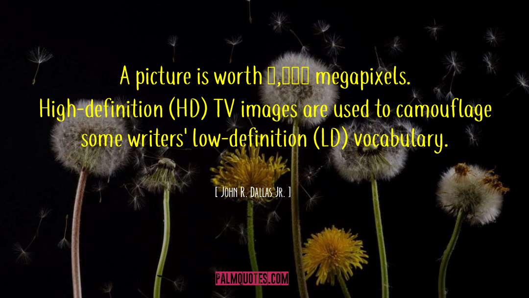 John R. Dallas Jr. Quotes: A picture is worth 1,000